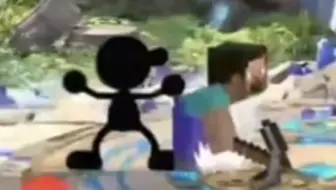 《画风最独特的一集》｜史蒂夫 vs Mr. Game & Watch【任天堂明星大乱斗】