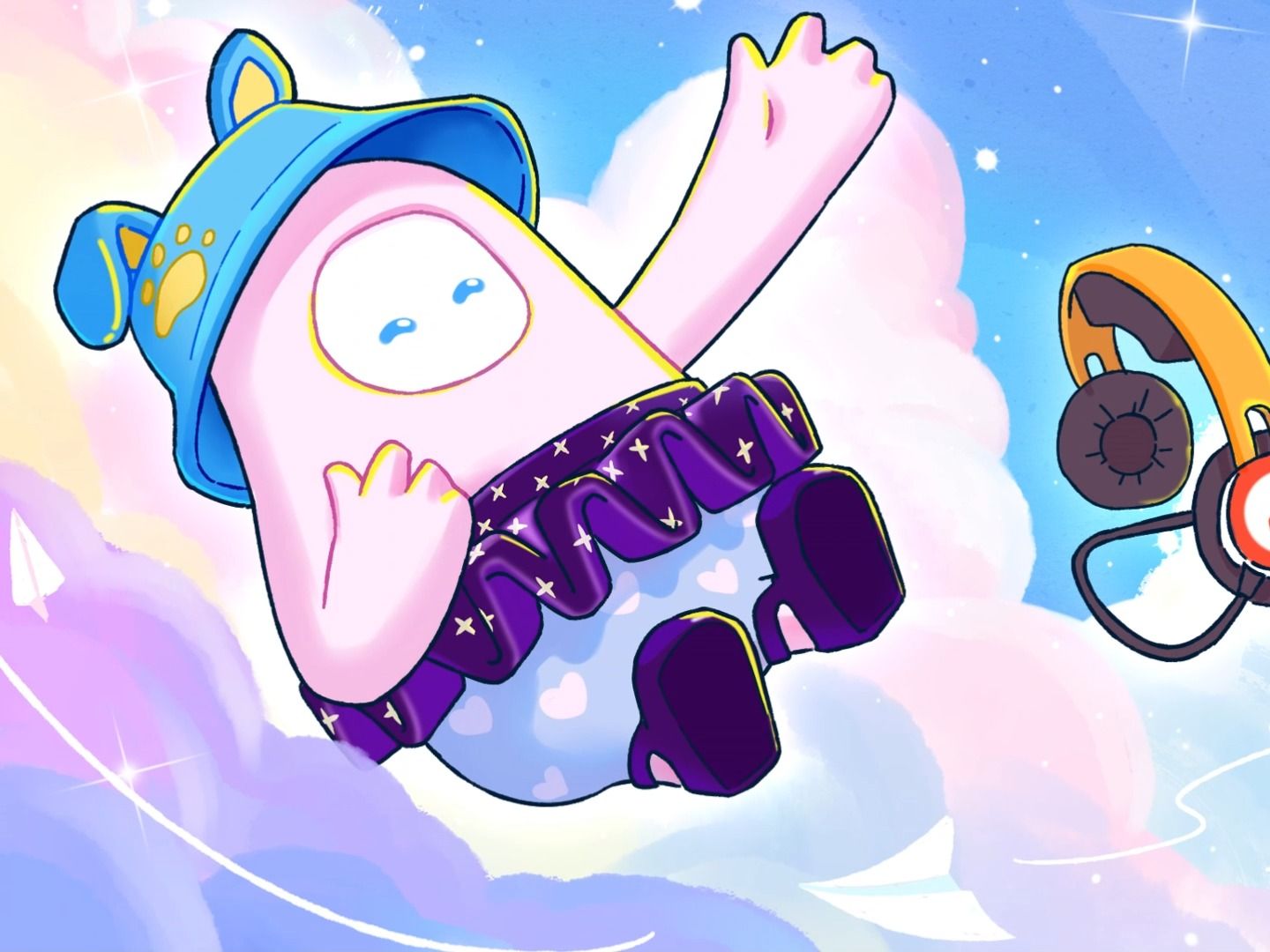 【糖豆人】我来啦~(绘画过程)