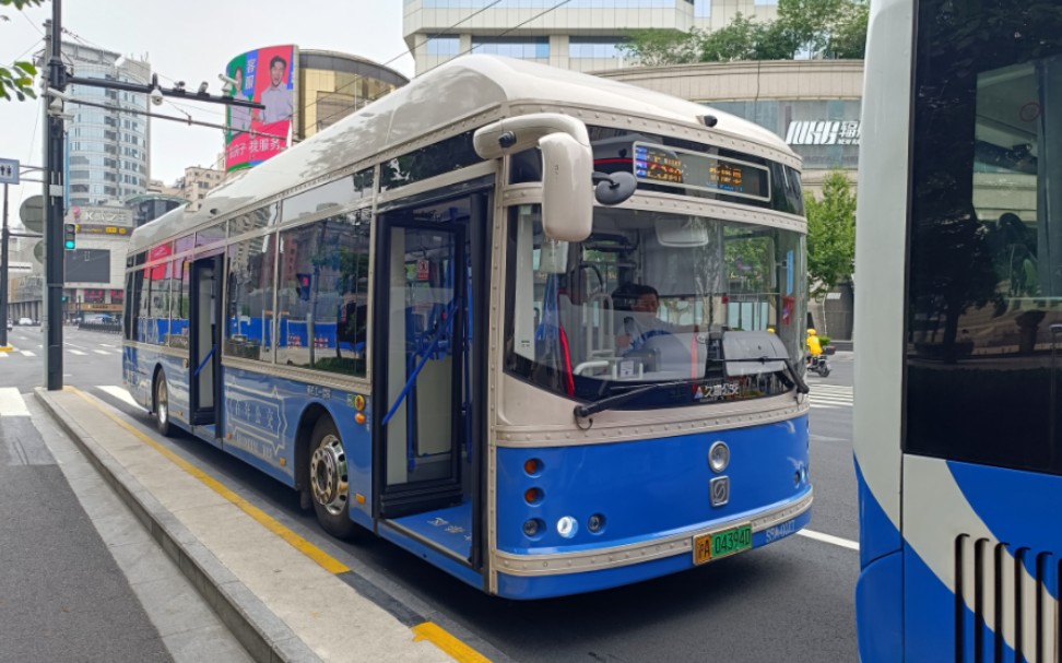 上海公交巴士一公司23路申沃swb5129bev77g无轨电车走行视频