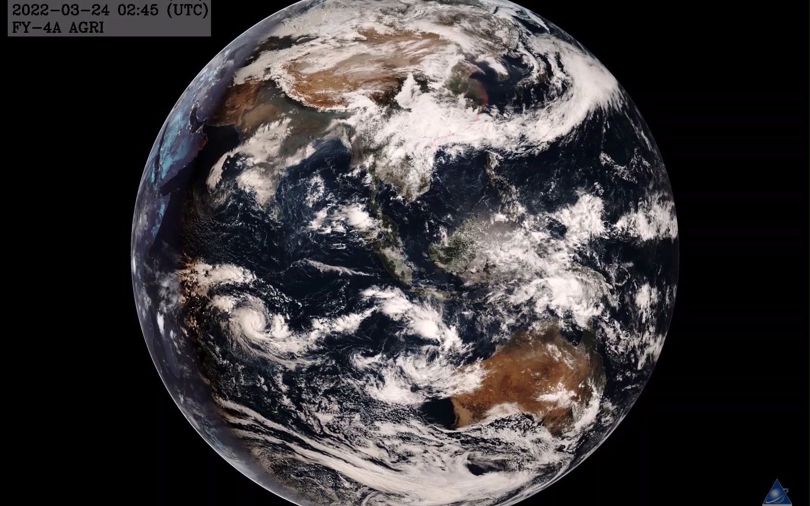 2022年卫星云图风云4a圆盘图原版