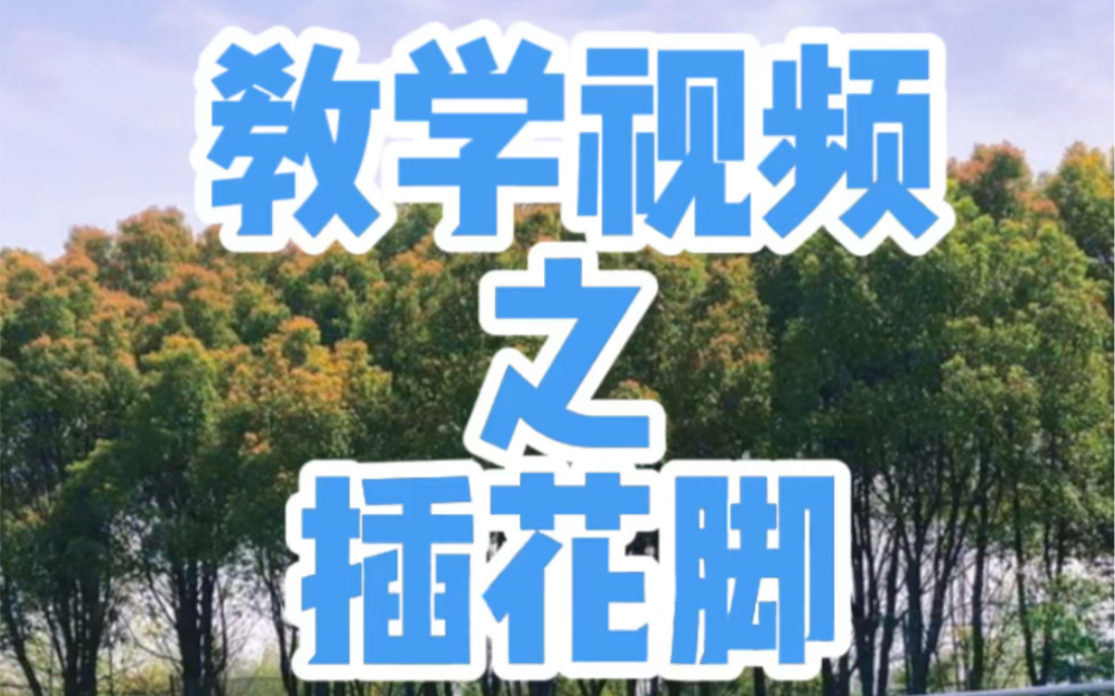 插花脚教学视频哔哩哔哩bilibili