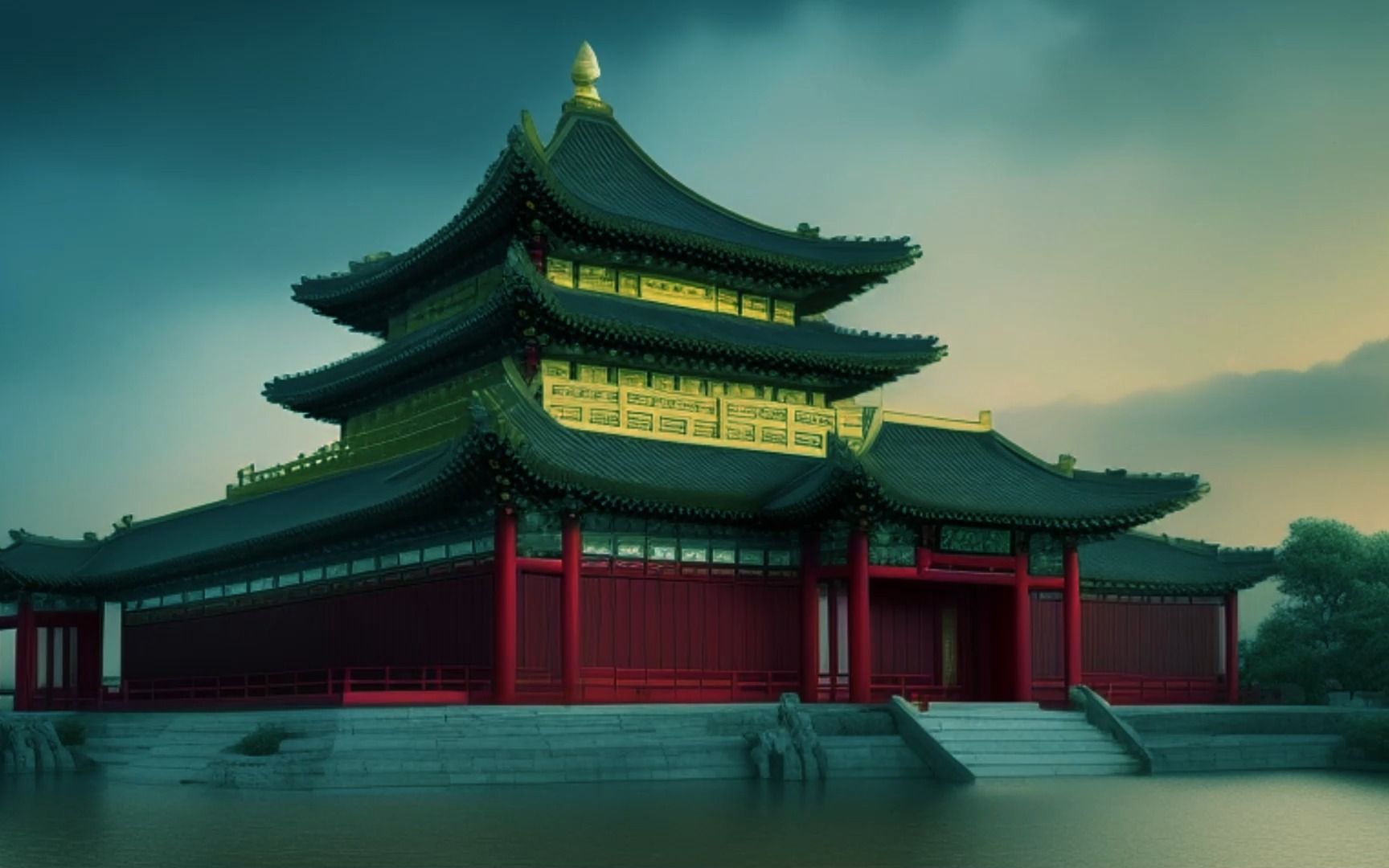 【道诡异仙】ai场景设计-大梁上京皇宫