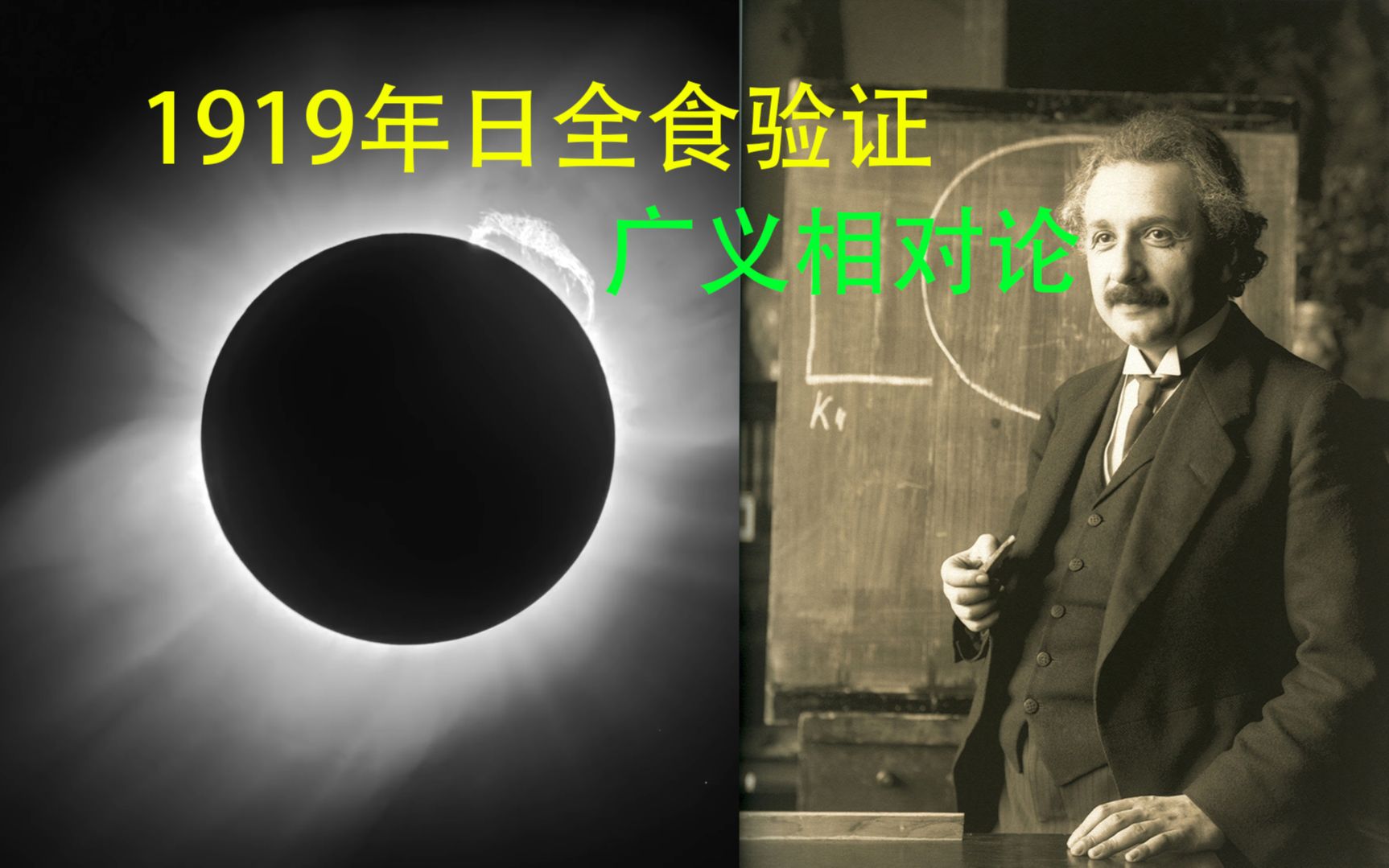 1919年南美日全食验证了广义相对论使爱因斯坦成为全民偶像