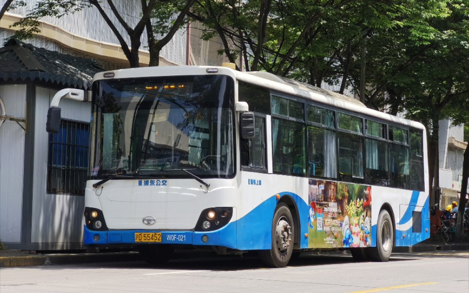 【上海公交】闵行20路w0f-021 外环路莘沥路—西环路西谭路车尾原声原