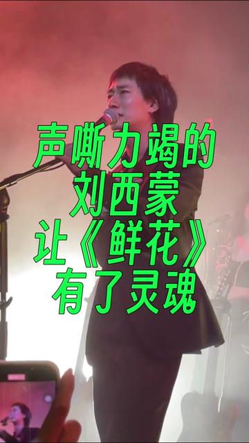 不再扭动,声嘶力竭表达的自己刘西蒙让歌有了灵魂,这很摇滚.