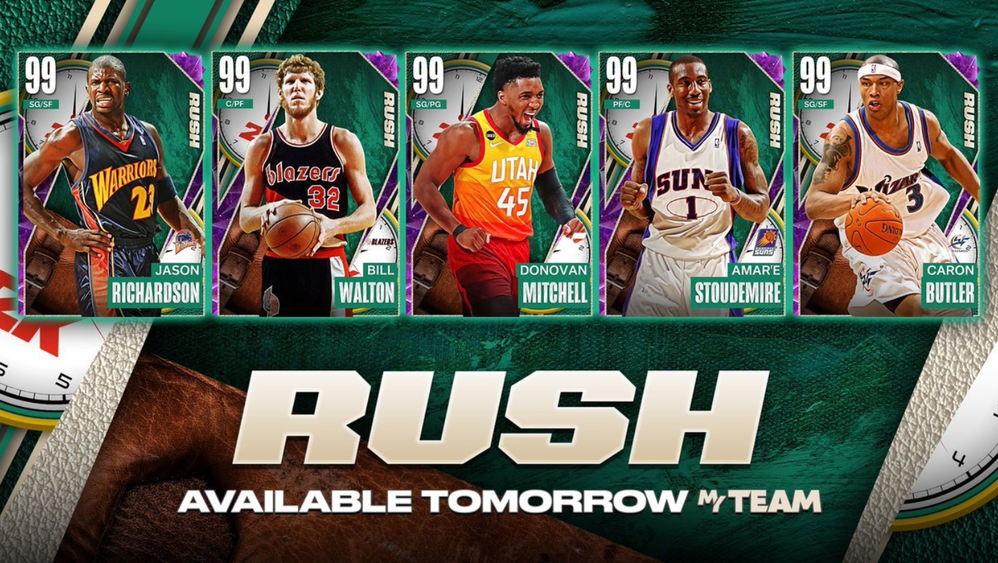 nba2k23梦幻球队暗物质来了,蜘蛛侠米切尔携手小斯