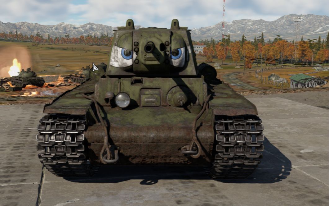 战争雷霆苏维埃的荣耀kv1重型坦克冲鸭