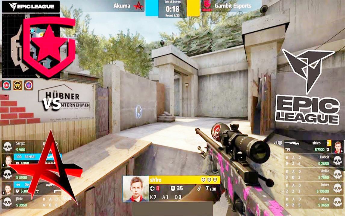 epic cis rmr】gambit vs akuma - 胜者组决赛 bo3高光集锦 l csgo