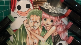 临摹上色草帽海贼团全家福 哔哩哔哩 つロ干杯 Bilibili