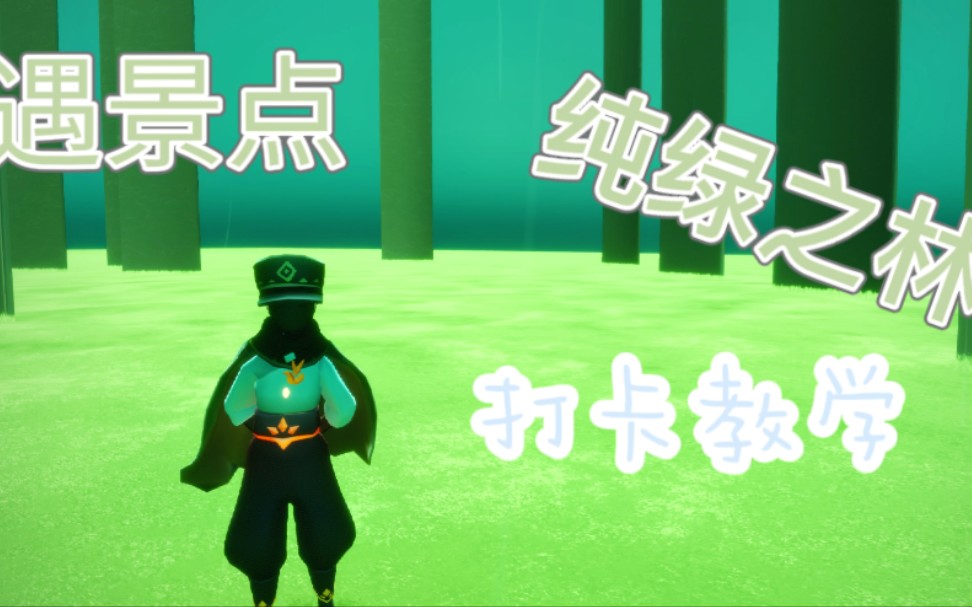 光遇雨林打卡点二,纯绿之林