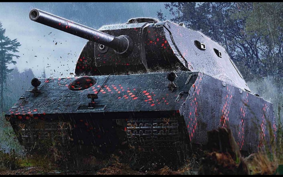 坦克世界閃擊戰德系Ⅷ級特種重型戰車vk16801(p)大口徑128炮大殺四方