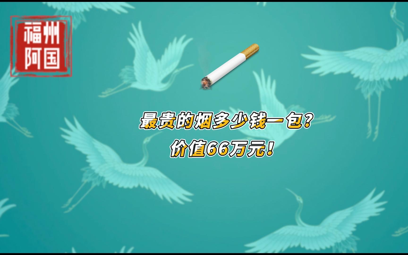 世界最贵的烟多少钱一包?价值66万元一包!哔哩哔哩bilibili