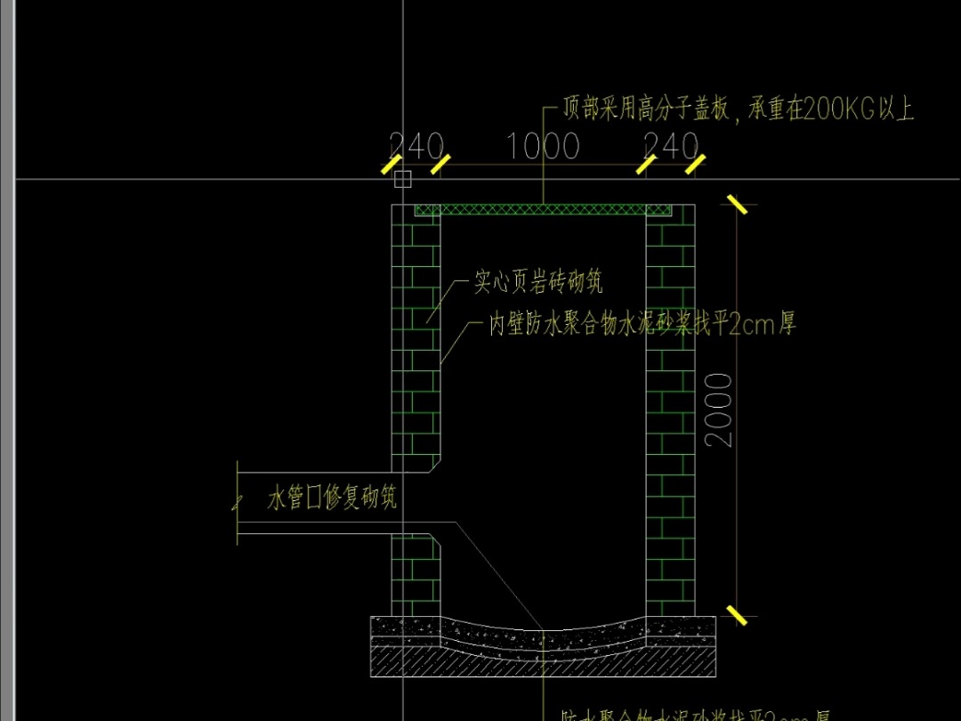 水井土建结构图设计