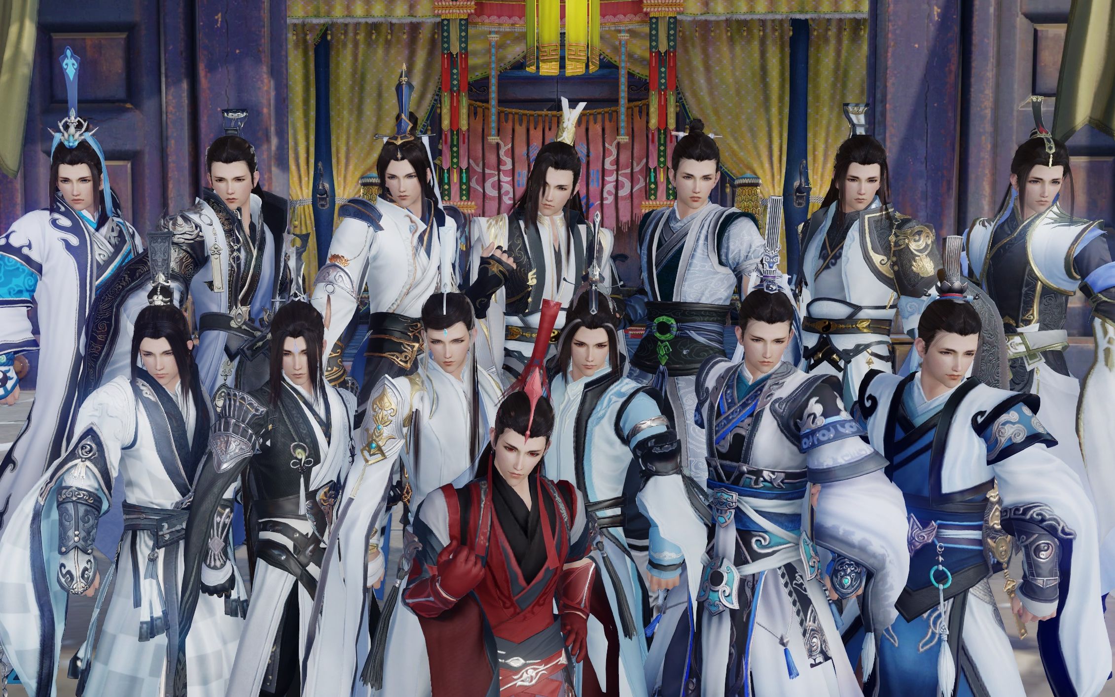 剑网三纯阳成男群像长生诀