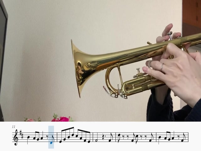 [图]小号 海の見える街 谱 （魔女宅急便）A Town With An Ocean View (Trumpet Cover _ Sheet music)