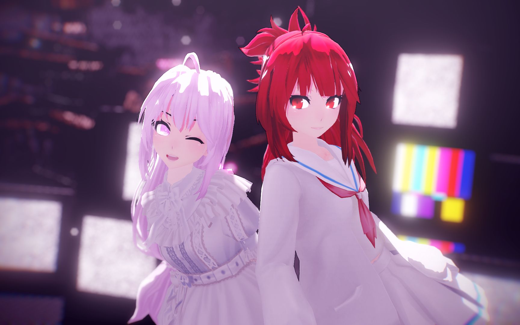 【极度分裂十周年 ⷠMMD】若见花和陆香橼的ROKI!!!哔哩哔哩bilibili