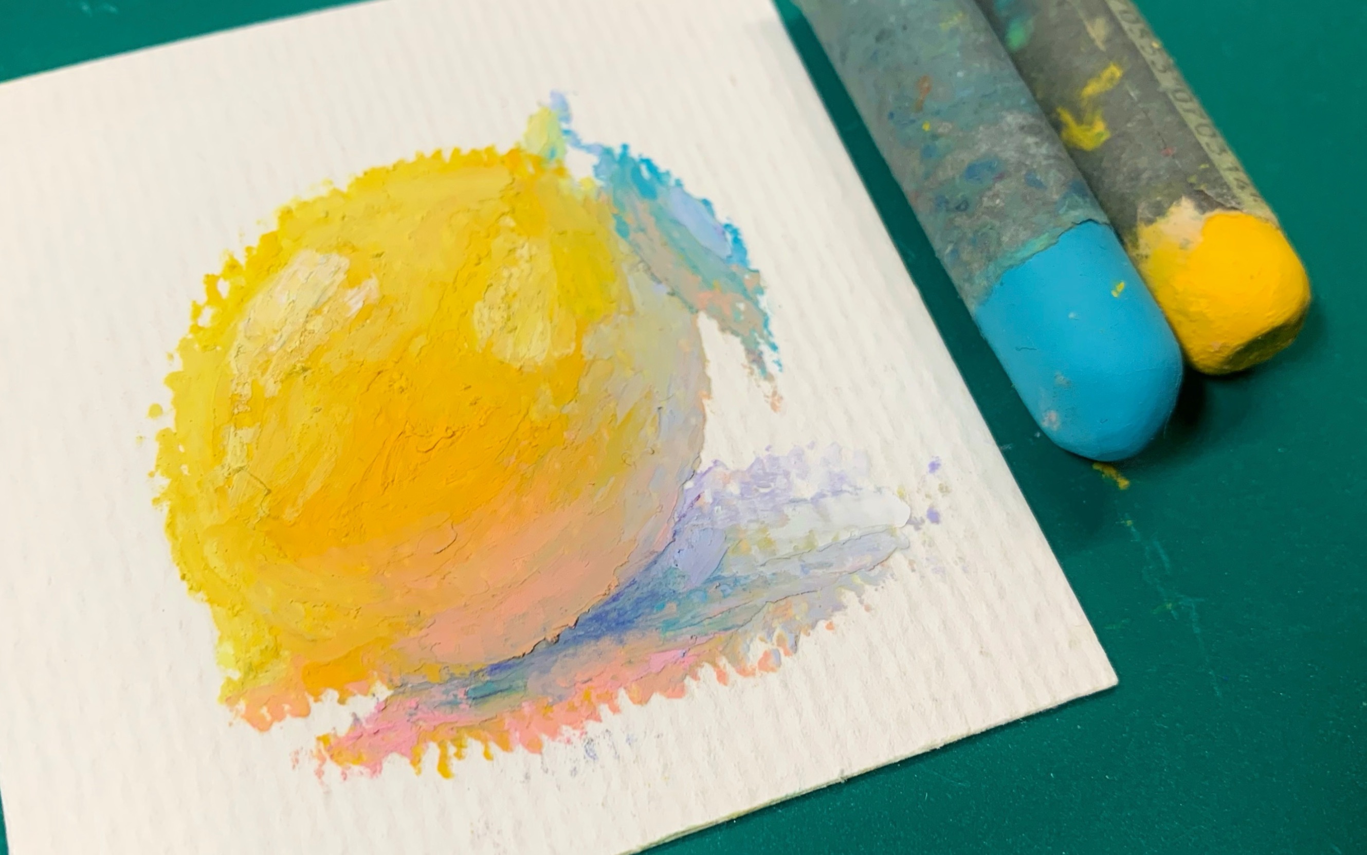 活动  油画棒水果【柠檬一下】