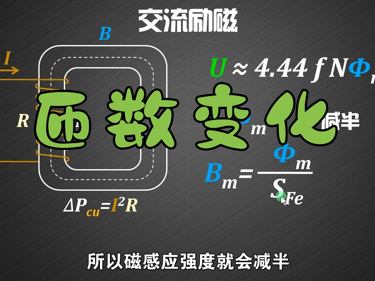 铁芯线圈匝数增加,励磁电流、铜损及磁感应强度如何变化?哔哩哔哩bilibili