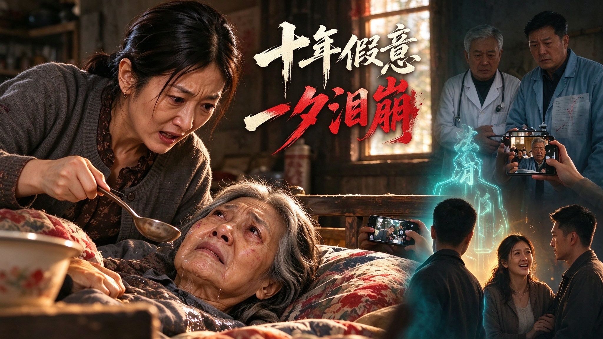 【一口气纯享】真孝假孝，事实可以确定，老人瘫痪在床，二儿媳假意照料，乡村大夫一眼发现伤痕！