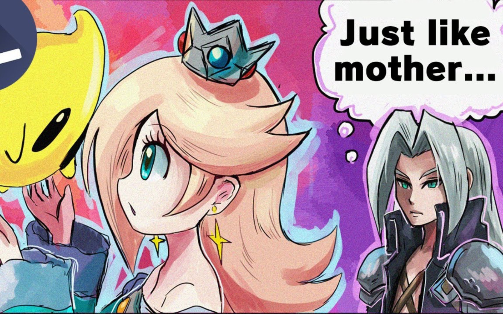 【大乱斗】当萨菲罗斯遇上罗洁塔公主_哔哩哔哩_bilibili