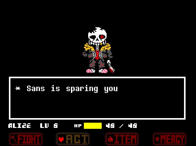 horrorfell连下巴都没有还能说话的sans无伤