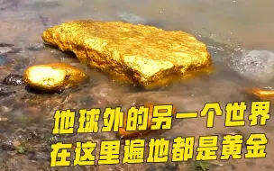 Download Video: 小伙在山上发现一条黄金河，这里的黄金堆积如山，简直就是黄金的天堂，瞬间暴富