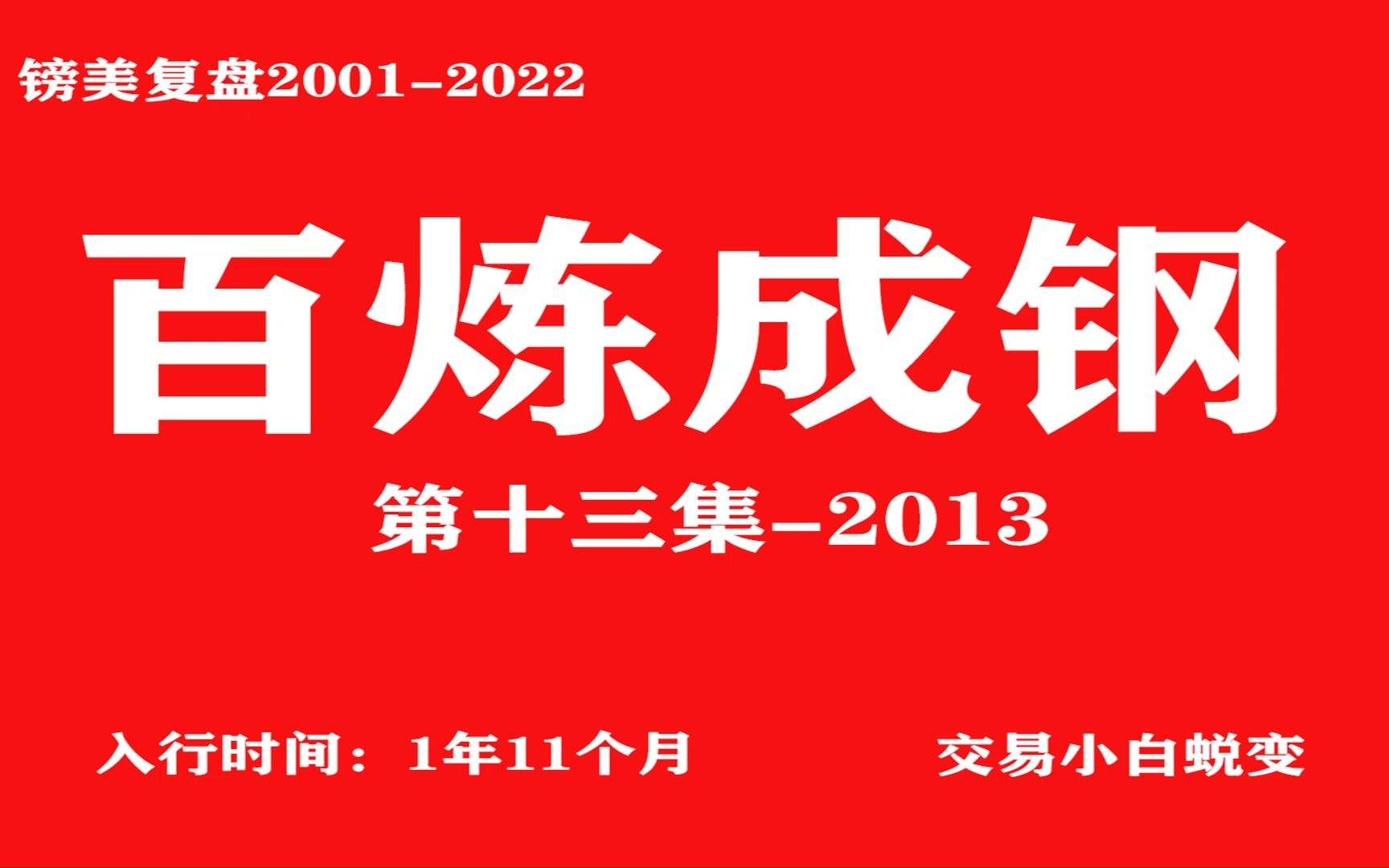 2013年百炼成钢镑美第十三集
