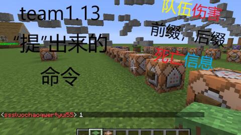 光明传奇 我的世界minecraft指令教学team全讲解 队伍伤害 前缀后缀 死亡信息 哔哩哔哩