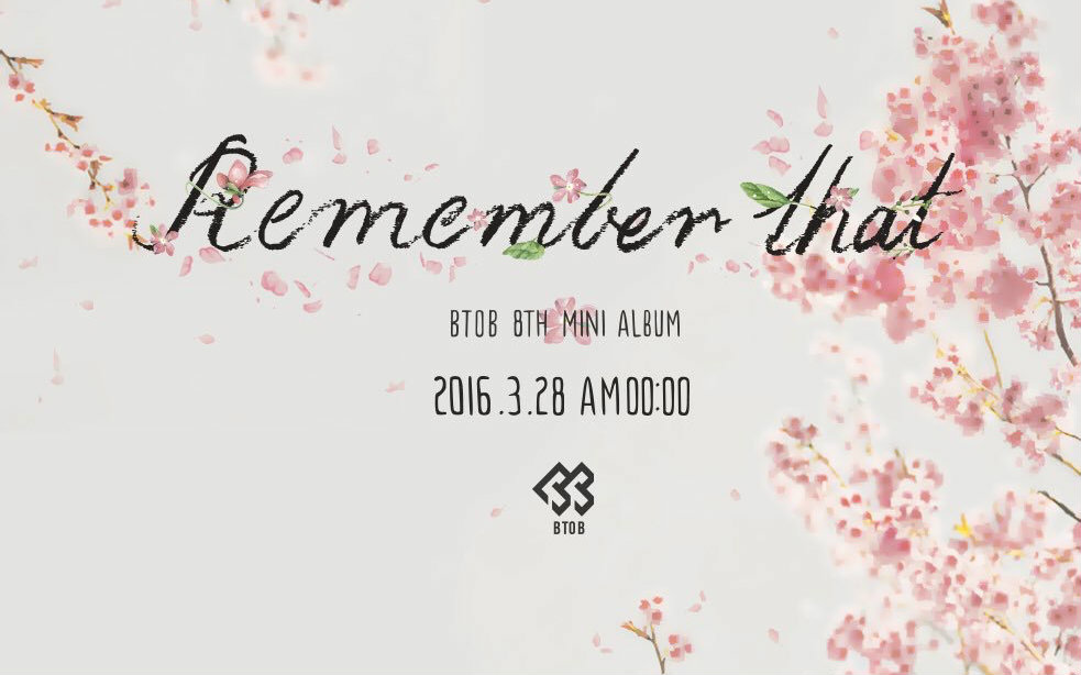 【btob】 remember that 春天的记忆 mv teaser_哔哩哔哩 (゜-゜)つロ