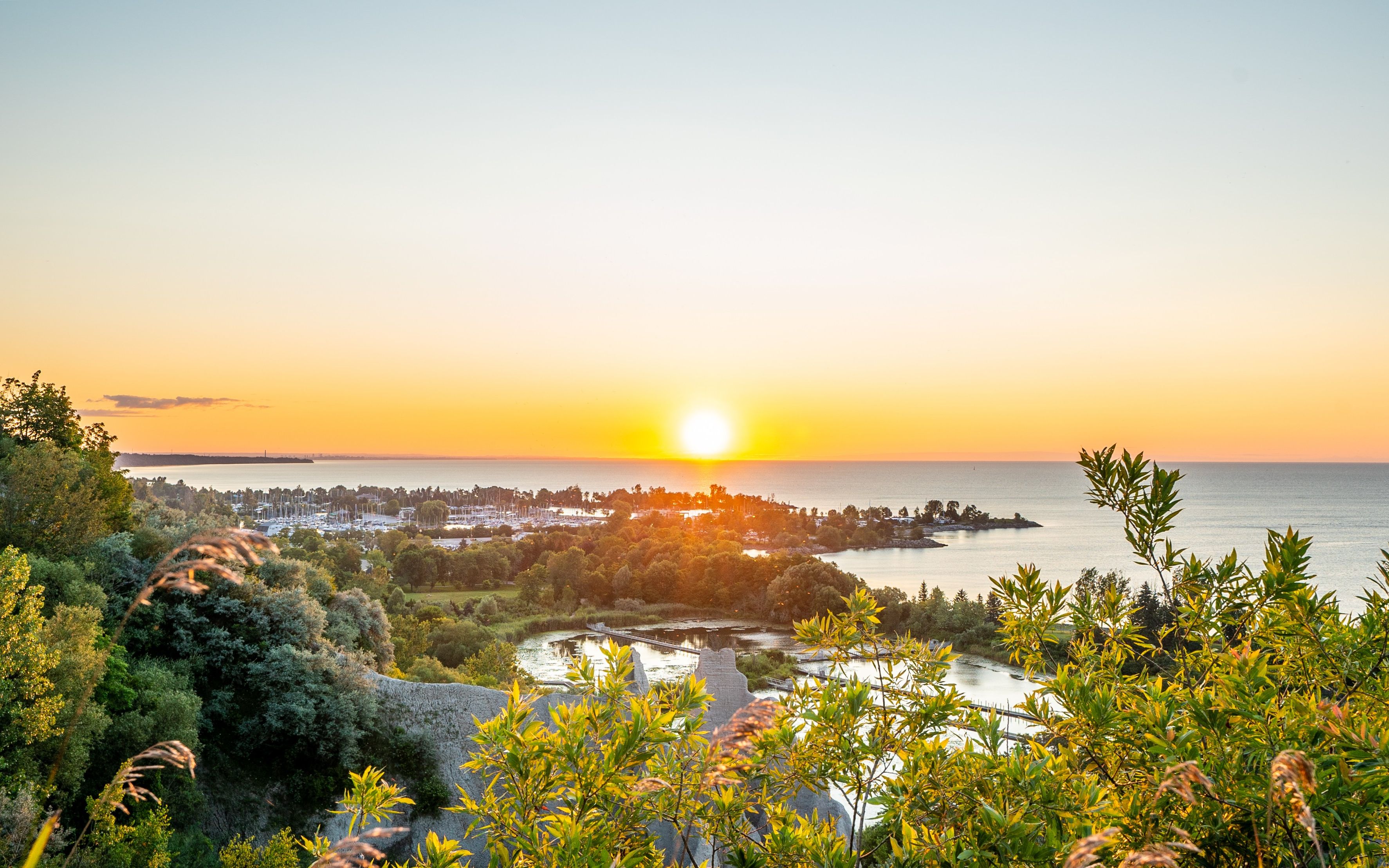 多伦多-士嘉堡悬崖公园scarborough bluffs-绝美日出延时拍摄_哔哩