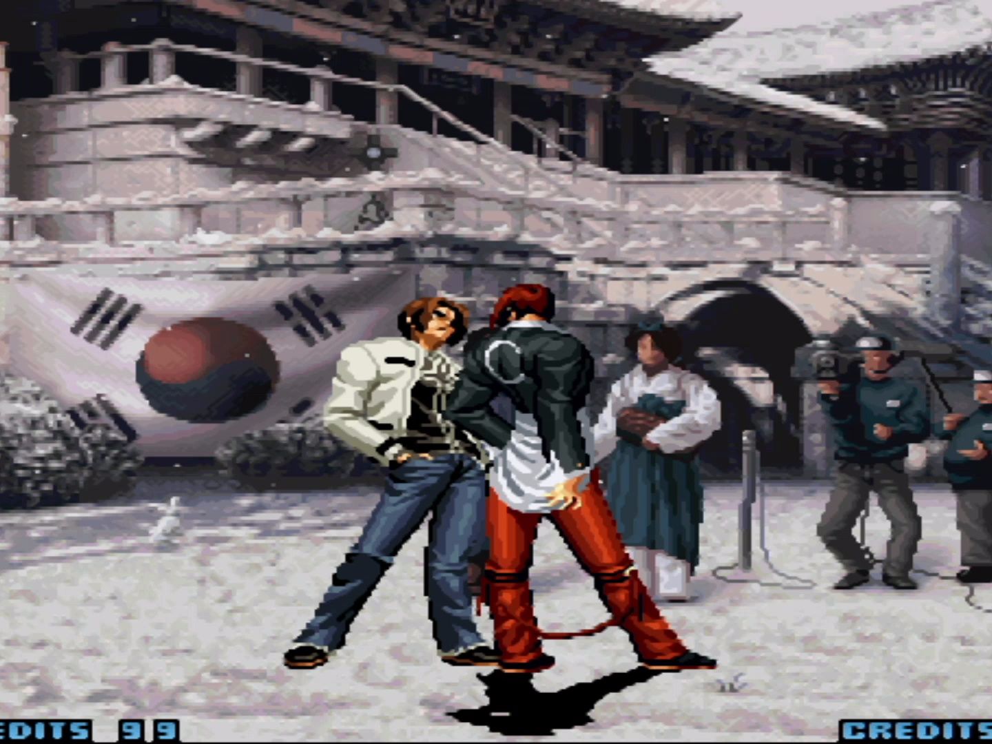 拳皇2001 八级ai对决: 草薙京 vs 八神庵