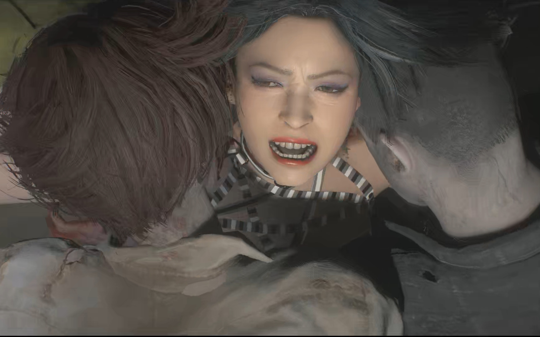 活动作品生化危机2艾达黑白条纹吊带内衣mod