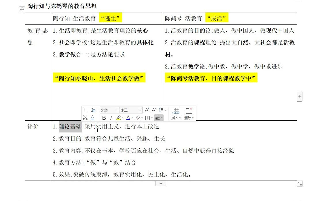 [图]333教育学 口诀背书吧3.7 陈鹤琴、陶行知的教育思想