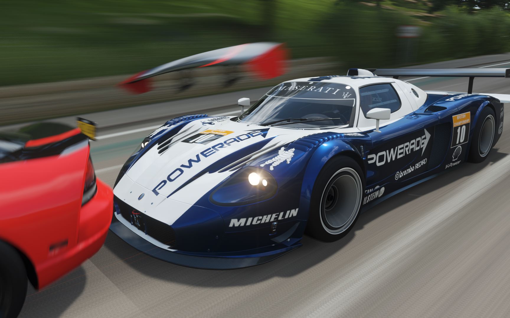 6分53秒玛莎拉蒂mc12 corsa08自动挡环岛极限!极限竞速地平线4