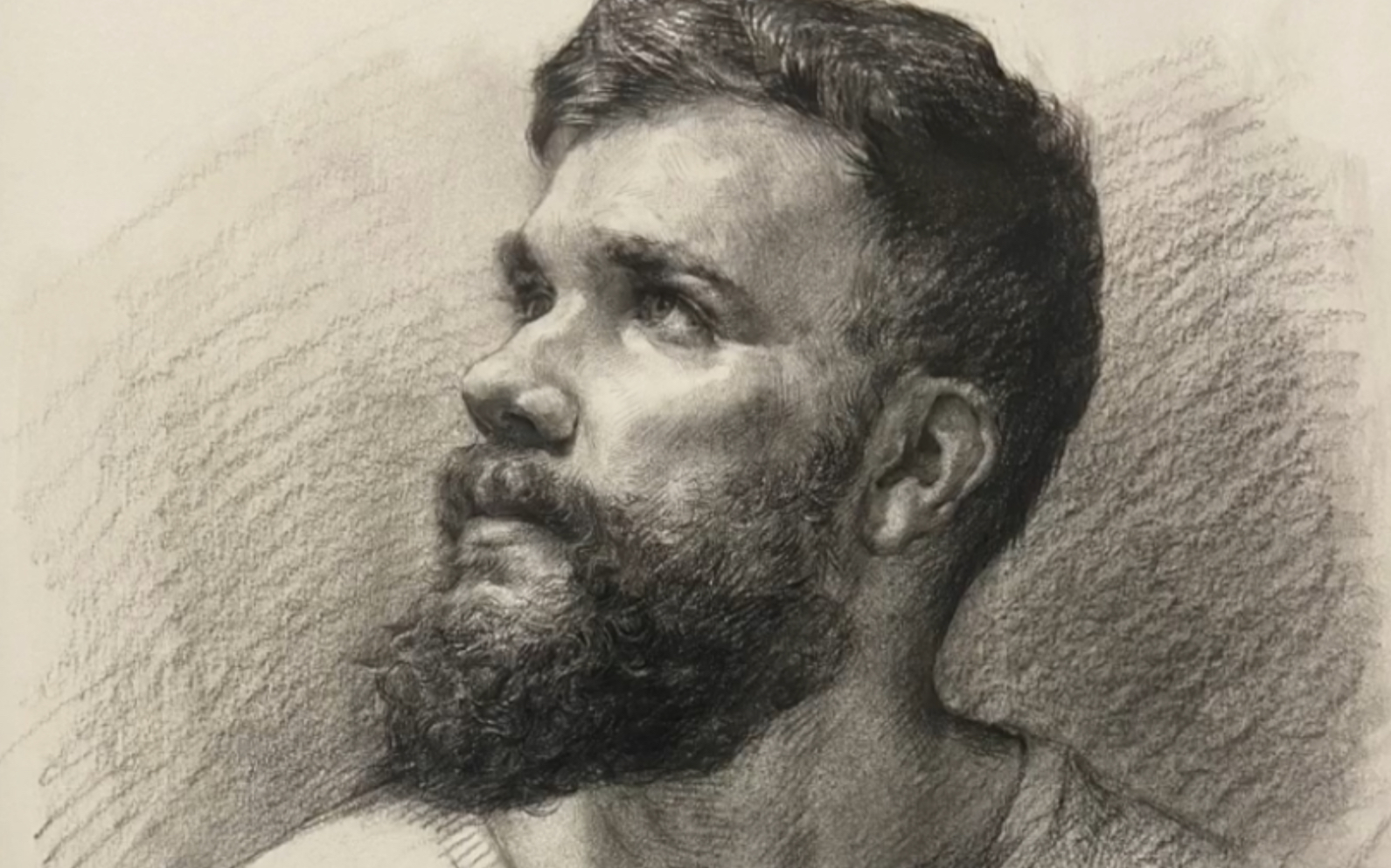 素描头像外国大胡子