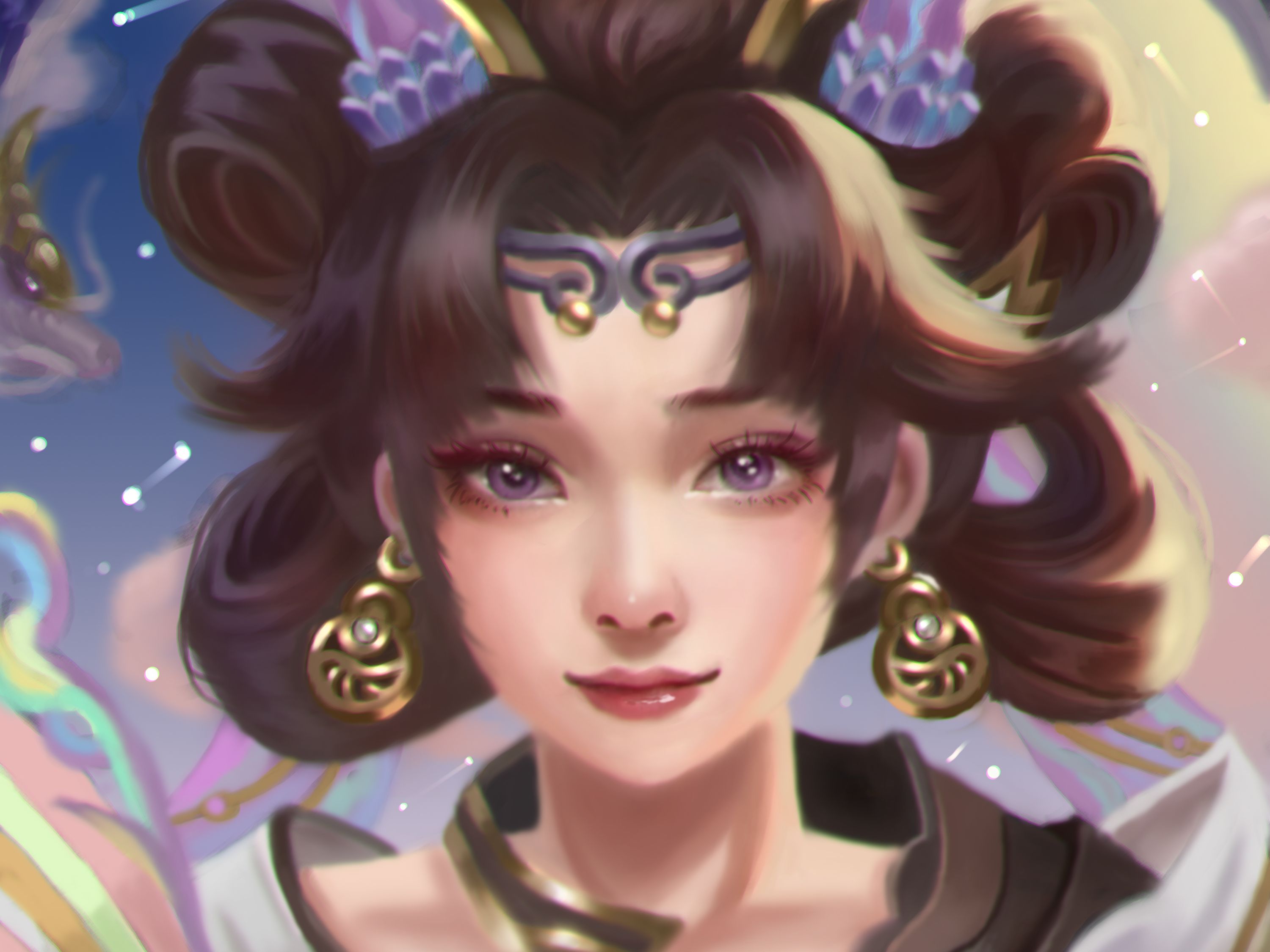 【绘画过程】3幅王者同人头像练习,不管世界怎么变,对生活要充满希望