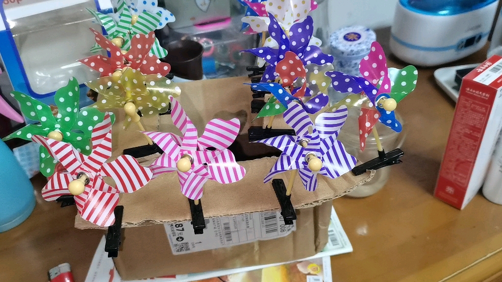 网红小商品小风车头饰