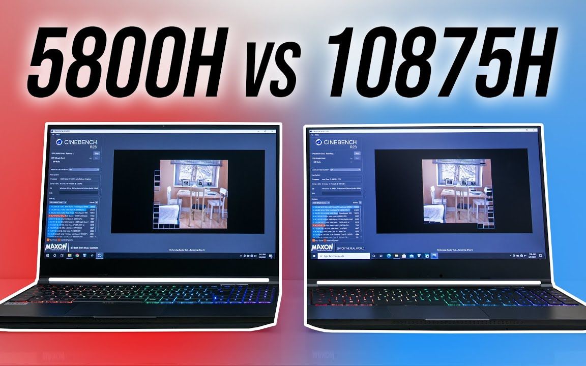 【cpu测评】amd ryzen 7 5800h vs intel i7-10875h - 哪一个才是