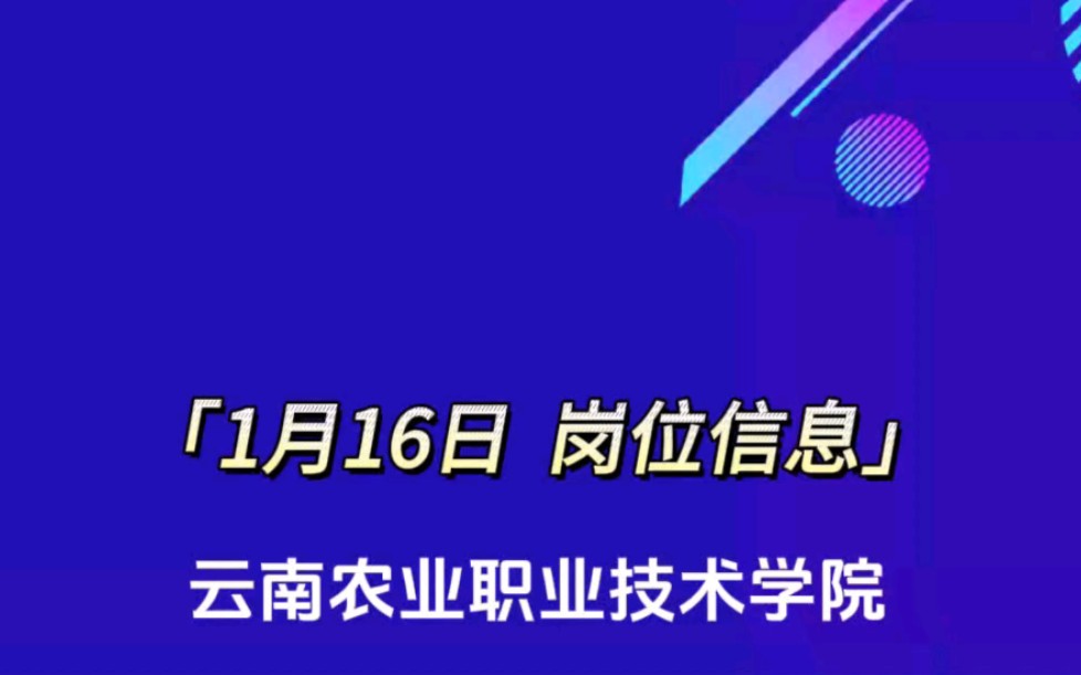 云南农业职业技术学院招聘5名高层次人才哔哩哔哩bilibili