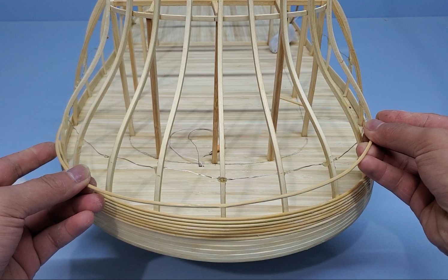 天亮手工细节拉满竹签潜水艇