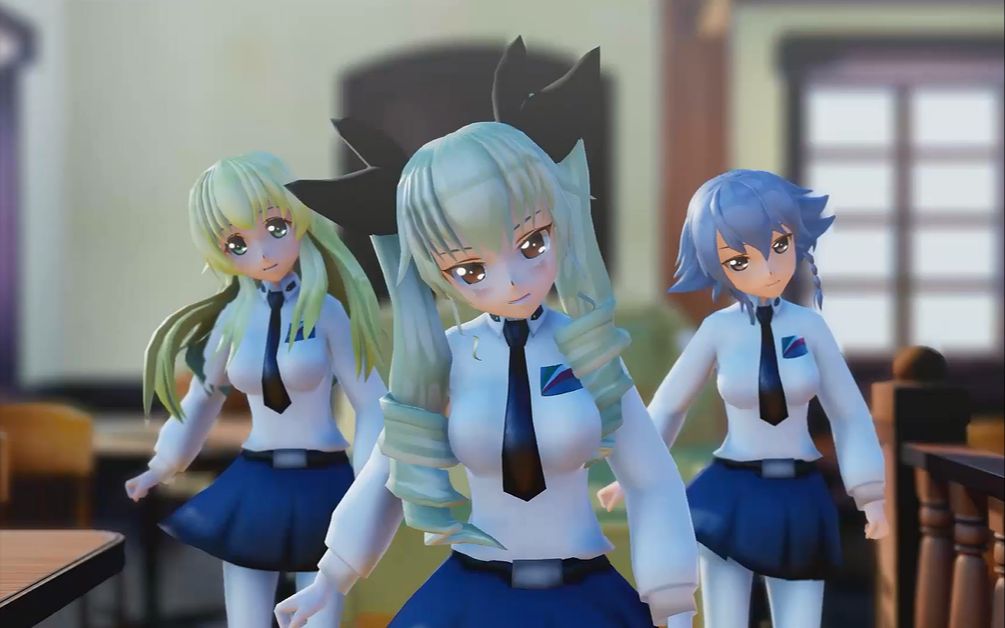 mmd少女与战车安齐奥高中lovejoy