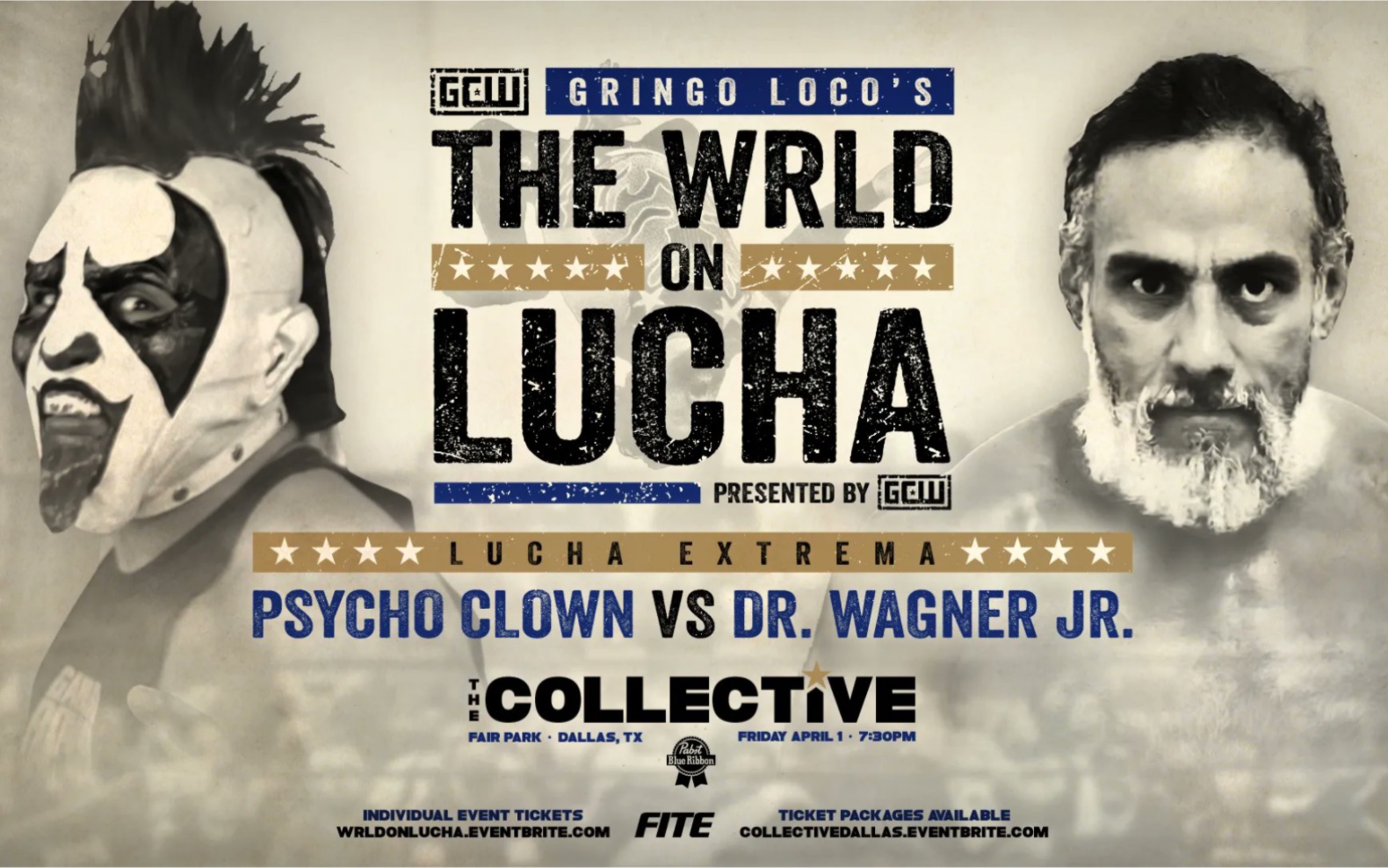 [图]GCW Gringo Loco's The World On Lucha 2022.04.01 Psycho Clown vs Dr Wagner Jr.