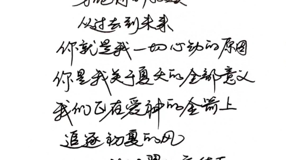 夏鸣星婚书誓词手写