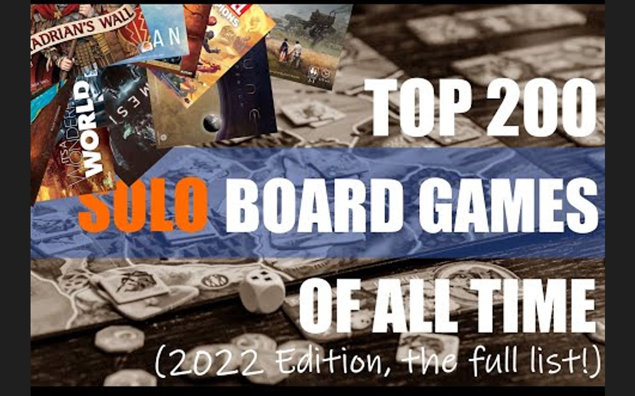 最佳单人Solo桌游(2022版)BGG人民选择 Best Solo Games of all time |BGG People's Choice Best桌游棋牌热门视频