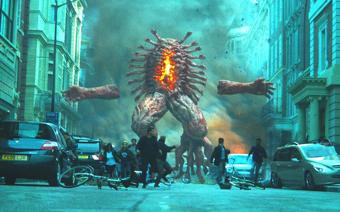 地狱之门开启高10多米巨兽出来祸害人间瞬间能把人烧成灰烬