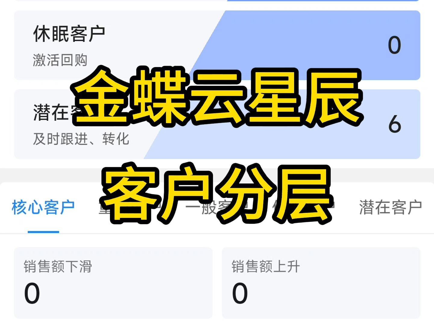 金蝶云星辰客户分层哔哩哔哩bilibili