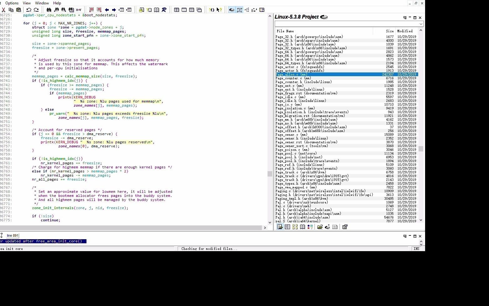 [图]Linux-5.3.8 Project - Source Insight - [Page_alloc.c (mm)] 2021-10-02 07-21-21