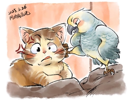 猫咪：兄弟你在我菜谱里知道不？