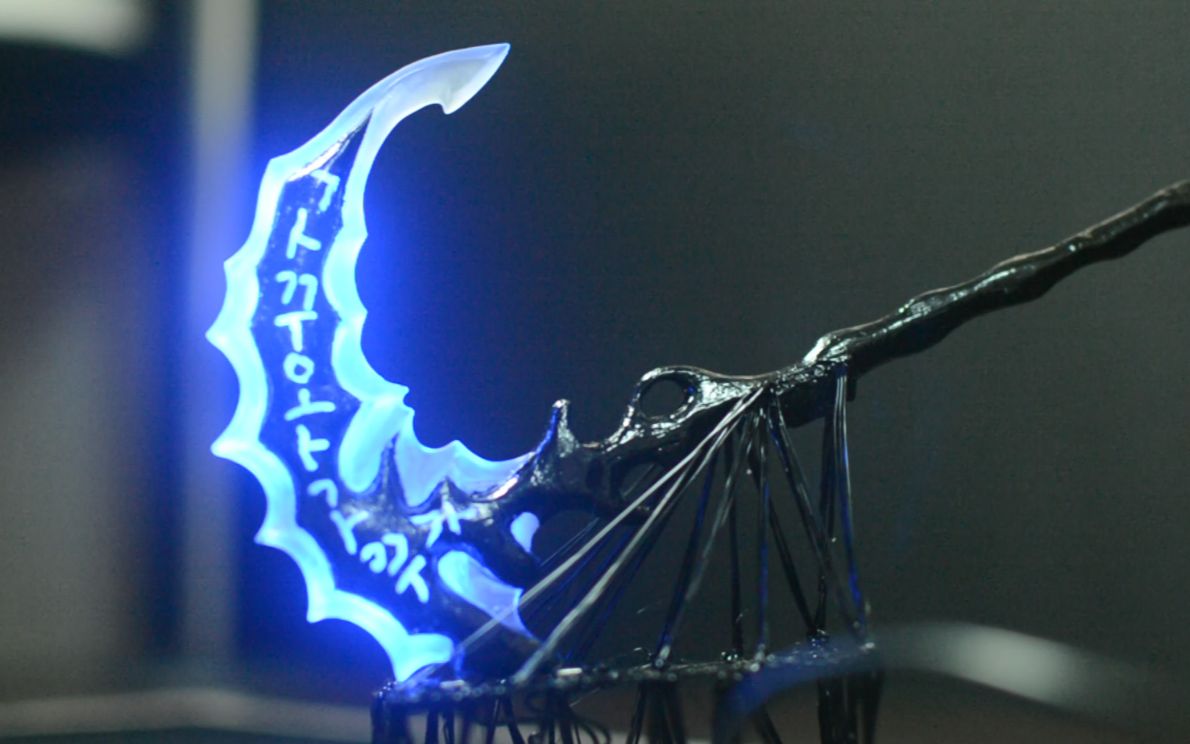 3d笔制作英雄联盟魂锁典狱长锤石的武器_哔哩哔哩_bilibili