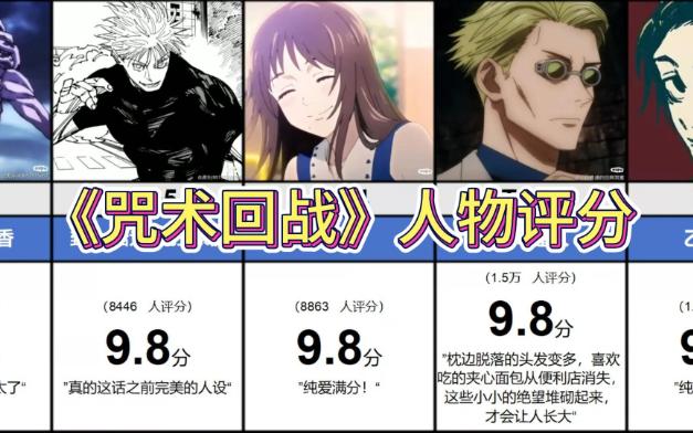 《咒术回战》人物评分top40-虎扑